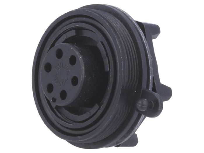 Conector circular mamă 6 pini IP68
