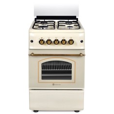 Aragaz rustic 4 arzatoare gaz,Cuptor gaz, 50x55cm, Studio Casa CREMONA FE50/55G, Grill gaz, Aprindere electrica