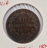 Italia 10 Centesimi 1894 moneda cupru