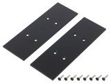 Obturator Negru pentru Profil LED - Set 2 Bucăți