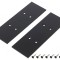 Obturator Negru pentru Profil LED - Set 2 Bucăți