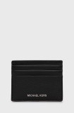 Michael Kors carcasa din piele barbati, culoarea negru