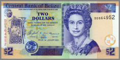 BELIZE P-66 - 2 Dollars 2005 UNC foto