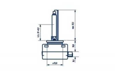 Bec Xenon 85V D1s 4000 K Narva 467068 84010 foto