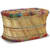 VidaXL Măsuță de cafea cu detalii chindi, multicolor, bambus