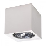 Lustră De Tavan Seida Albă Ceramică 1 Bec Pătrat Modern De Interior