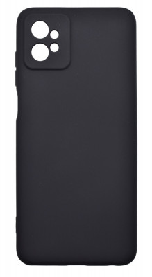Husa de protectie din silicon pentru Motorola Moto G32, SoftTouch, interior microfibra, Negru foto