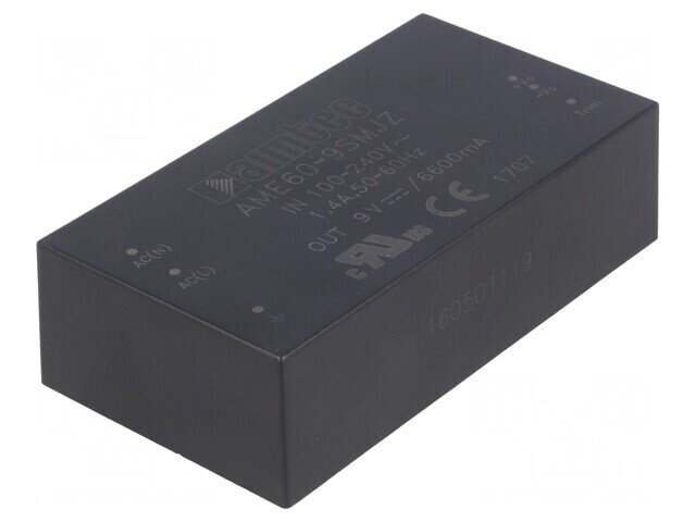 Convertor AC/DC 60W 9V