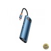 Hub USB-C Baseus Magic 3 x USB-A 3.0 - 1 x USB-C - 1 x HDMI - 1 x RJ45 - 1 x SD - 1 x microSD Albastru WKWG000103