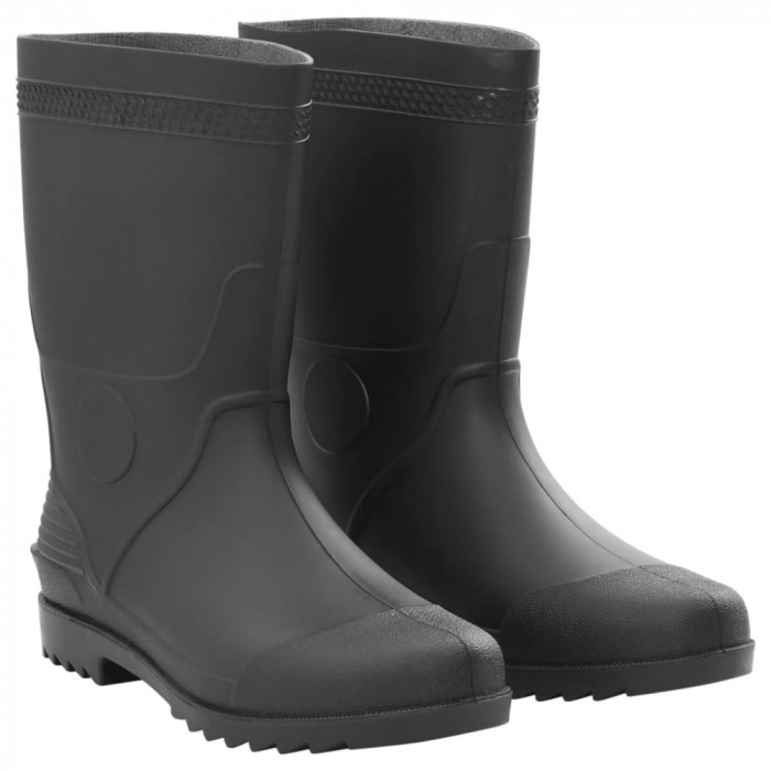 vidaXL Cizme de ploaie, negru, PVC, mărime 46 137613