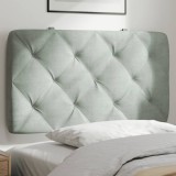 Gossi perna tablie de pat, gri deschis, 90 cm, catifea