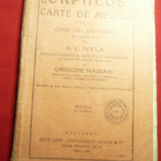 A.L.Ivela - Orpheus - Carte Muzica 1930 adaugita de Gr.Magiari , 128 pag