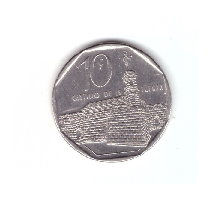Moneda Cuba 10 centavos 1999, stare buna, curata