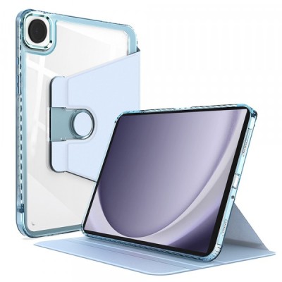 Husa pentru Samsung Galaxy Tab A9, Techsuit, Crystal Vision, Bleu foto