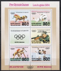 Coreea de Nord 1984 - Jocurile Olimpice - Los Angeles, MC, MNH