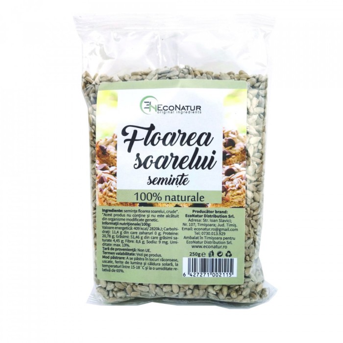 Seminte floarea soarelui 250gr