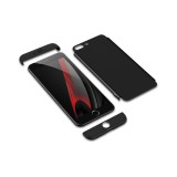 Husa iPhone 7 Plus GKK 360, Protectie Completa Fata Spate, Carcasa Policarbonat, Neagra