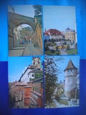 HOPCT LOT 2207 SIBIU -4 CARTI POSTALE-NECIRCULATE