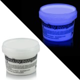 Vopsea Fluorescenta Invizibila UV, Alba, 100g, Reactiva, Decoratiuni, Party, Teatru, Murale, Baruri, Cluburi