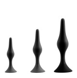 Set 3 dopuri anale cu ventuza NMC Back Up