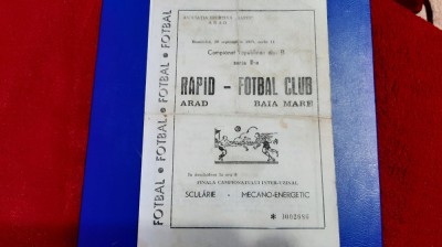 program Rapid Arad - FC Baia Mare foto