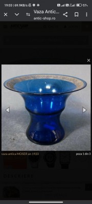 Vaza antika Moser foto