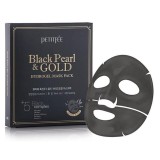 Petitf&eacute;e Black Pearl &amp; Gold mască intensă cu hidrogel cu aur de 24 de karate 32 g