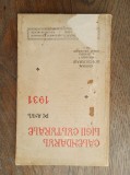 CALENDARUL LIGII CULTURALE PE ANUL 1931