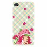 Husa silicon pentru Apple Iphone 4 / 4S, Strawberry Girl