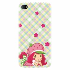 Husa silicon pentru Apple Iphone 4 / 4S, Strawberry Girl