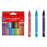 Creioane Cerate Little President, Set 12 Bucăți, Multicolor, Mini Subțiri