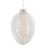 Cumpara ieftin Set 6 oua decorative Paste sticla transparenta 6x9 cm