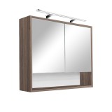 Cumpara ieftin Dulap suspendat cu oglindă Luna 80, ulm Rauna