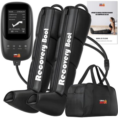 Aparat pentru masaj picioare profesional, Linomag&amp;reg;, Drenaj limfatic, Presopunctura, Refacere musculara, Masaj circulator, Masaj relaxare, 8 camere com foto