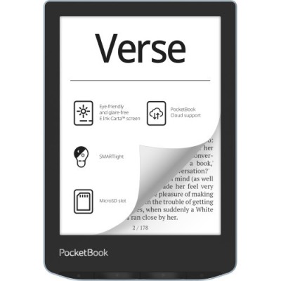 Pocketbook Verse albastru deschis foto