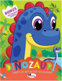 Dinozauri. Carte de colorat cu activități - Paperback - Dreamland Publications - Aramis