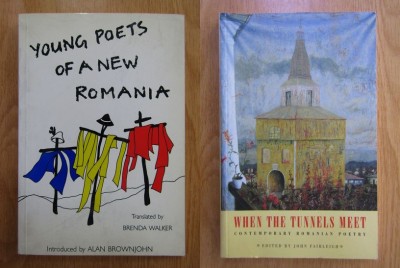 Ion Stoica (ed.) - Young Poets of a New Romania (1991) + When the Tunnels Meet (1996) antologie de poeti romani contemporani (Cartarescu Cosovei Iaru foto