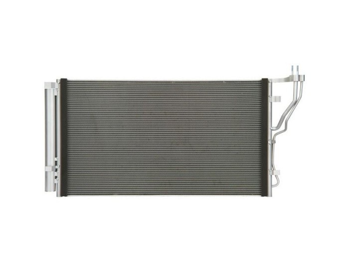Condensator climatizare Hyundai Sonata, 01.2009-06.2014, motor 2.0 T, 201 kw benzina, cutie automata, full aluminiu brazat, 715(675)x390(370)x16 mm,