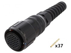 Conector Circular Mufă 16mm 37 Pin Aurit Mamă