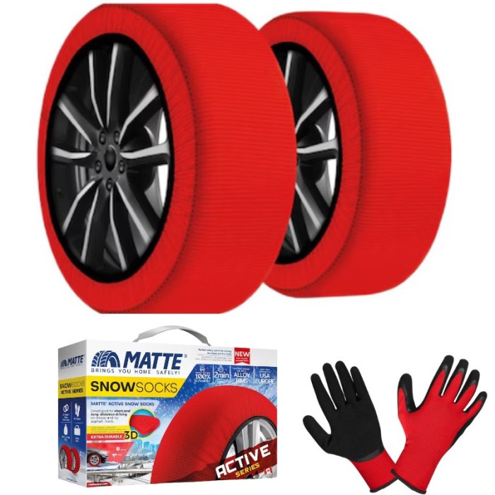 Set huse roti auto, manusi incluse, Active Series, pentru ABS/ESP, X-Large