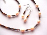 set cu ochi de tigru si perle de cultura 48290