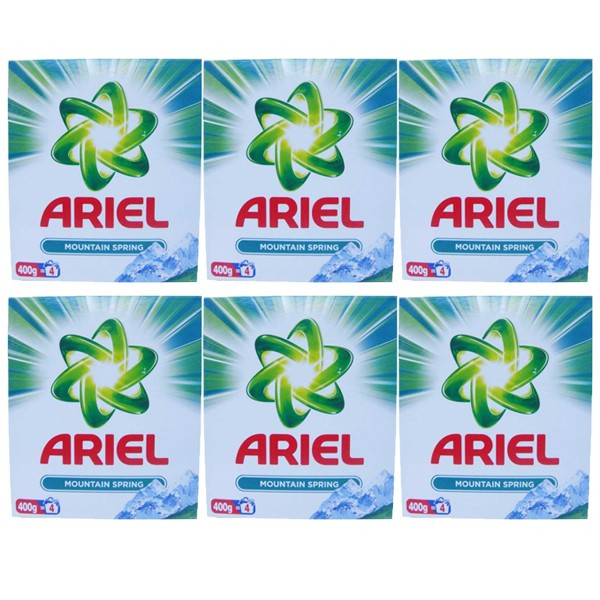 6 x Ariel Mountain spring, Detergent automat la cutie, 6 x 400g