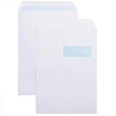 Plic C4 Alb Siliconic Fereastra Dreapta (229x324mm),25 Buc/set foto