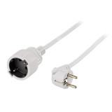 Cablu extensie 5m 3G1.5mm2 16A Schuko alb V-TAC SKU-8779, Vtac