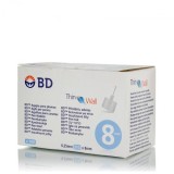 Ace Insulina BD Microfine 31G 0.25x8mm ThinWall, Compatibile Universal, 100 Bucati