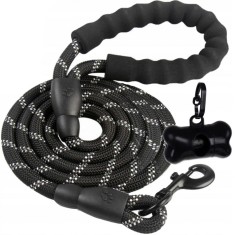 Lesa pentru caini, Purlov, PP, reflectorizanta, cu carabiniera, 3 m