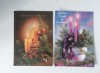 Lot 2 felicitari tip vedere, vechi, anii 90 - 2000, tematica de Craciun / An Nou, Sincere Felicitari si La multi ani!, Romania, scrise, circulate, Necirculata, Printata