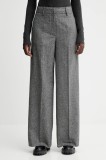 Marc O&#039;Polo pantaloni cu l&acirc;nă culoarea gri, lat, high waist, 509015810149