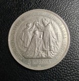 Moneda Argint Austro-Ungaria 5 Korona 1907 Jubiliară - Colecție Numismatică