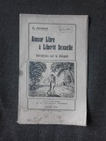 Amour libre et liberte sexuelle, variations sur volupte - E. Armand (carte in limba franceza)